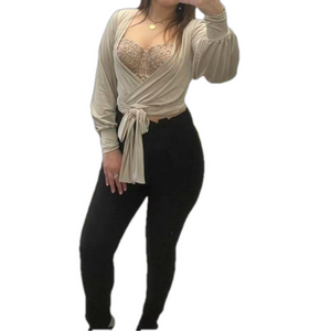 𝅺WINDSOR Beige Top